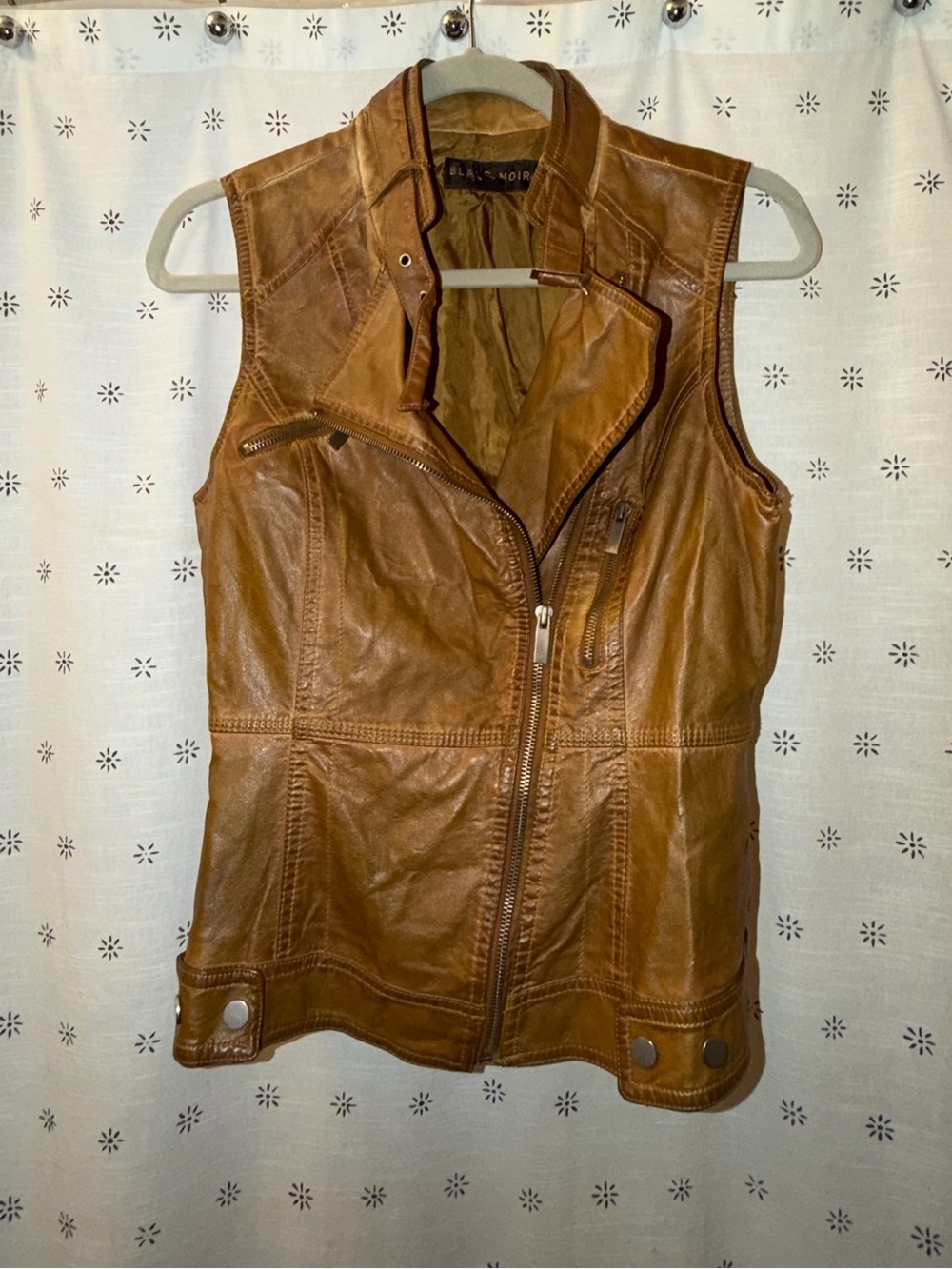 Faux Leather Tan Vest